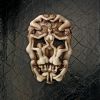 Memento Mori Gothic Death Skull Wall Sculpture Plaque