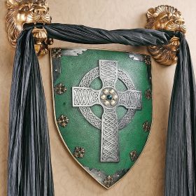 Celtic Warrior Shield Wall Sculpture Decor