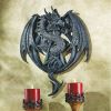 Dragon Pentacle Gothic Wall Sculpture Plaque