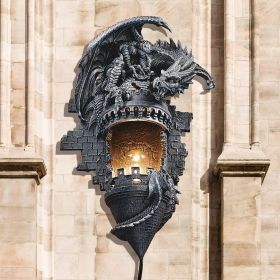 Dragons Castle Lair Electric Wall Sconce Light Fixture