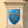 Fleur De Lis Shield Wall-Mount Plaque