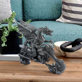 Halloween Outdoor Biker Dragon On Skeleton Chopper