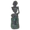 Halloween Skeleton Thinker Outdoor Garden Statue