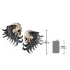 Set Of 2 Bad To The Bones Skull Wall-Mounted Plaques