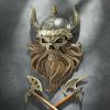Skull Of Valhalla Viking Wall-Mounted Sculpture Plaque