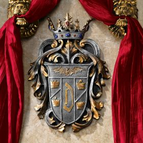 Dracula Coat Of Arms Garden Wall Plaque
