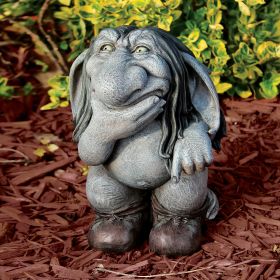Pondering Sylvester Gnome Garden Outdoor Statue