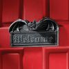 Vampire Bat Welcome Garden Wall Plaque