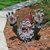 Halloween Zombie Gnome Outdoor Garden Statue