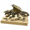 Halloween Gothic Gear Dragon Garden Statue