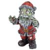 Halloween Zombie Claus Garden Outdoor Statue