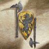 Villani Florence Griffin Shield Garden Wall Plaque