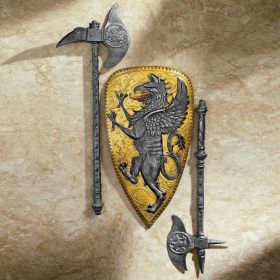 Villani Florence Griffin Shield Garden Wall Plaque