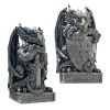 Set Of Sword & Shield Dragon Garden Outdoor Statues