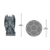 Set Of Sword & Shield Dragon Garden Outdoor Statues