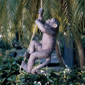 Outdoor Climbing Hemp Rope Monkey Garden Statue