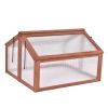 Farmhouse Wooden Portable Small Double Box Garden Greenhouse