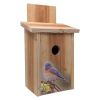 Cedar Birdhouse For Blue Birds With Easy Open Front Panel