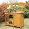 Stainless Steel Outdoor Garden Cabinet With Storage For Potting & Organizing