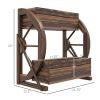 Farmhouse Wood Wagon Wheel Planter