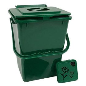 2.4 Gallon Kitchen Compost Waste Collector Bin - Green