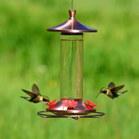 12 oz. Nectar Capacity Glass Tube Hummingbird Feeder