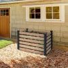 120-Gallon Cedar Outdoor Compost Bin With Natural Black Finish