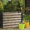 120-Gallon Cedar Outdoor Compost Bin With Natural Black Finish