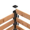 120-Gallon Cedar Outdoor Compost Bin With Natural Black Finish