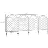 4-Pack Steel Folding Garden Fence & Trellis - Animal Barrier Panels