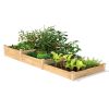 4 ft x 12 ft Cedar Wood 3-Tier Raised Garden Bed Kit - Elevated Planter
