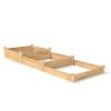 4 ft x 12 ft Cedar Wood 3-Tier Raised Garden Bed Kit - Elevated Planter