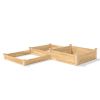 4 ft x 12 ft Cedar Wood 3-Tier Raised Garden Bed Kit - Elevated Planter