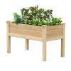 Farmhouse Cedar Elevated Garden Bed - 24" x 48" x 31"