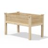 Farmhouse Cedar Elevated Garden Bed - 24" x 48" x 31"