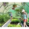 Greenhouse 10x20x7 Ft With Heavy Duty Steel Frame & Green PE Cover