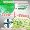 Greenhouse 10x20x7 Ft With Heavy Duty Steel Frame & Green PE Cover