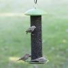 Hanging Green Durable Metal Mesh Tube Bird Feeder