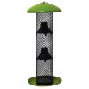 Hanging Green Durable Metal Mesh Tube Bird Feeder