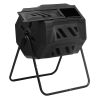 5.7 Cubic Ft Rotating Compost Bin For Outdoor Gardens