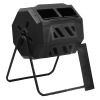 5.7 Cubic Ft Rotating Compost Bin For Outdoor Gardens