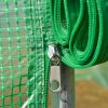 26.2 Ft x 9.7 Ft Outdoor Walk-In Greenhouse With Green PE Cover & Steel Frame