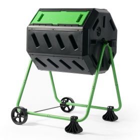 5-Cubic Foot Compost Tumbler With Sturdy Frame For Home Use