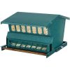 Rugged Green Metal Squirrel-Proof Bird Feeder