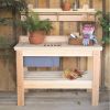 Garden Workbench Crafted From Solid Wood