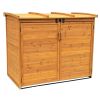65' x 38' Wood Storage Shed For Trash Garbage Recycle Bins