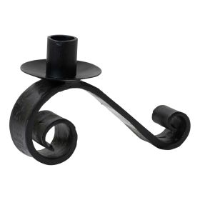 Wrought Iron Curled Candle Holder