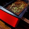 Red Mobile Self-Watering Raised Garden On Wheels - 33.5" x 24.25" x 23"