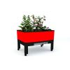 Red Mobile Self-Watering Raised Garden On Wheels - 33.5" x 24.25" x 23"
