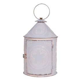 Americana Lantern in Rustic White